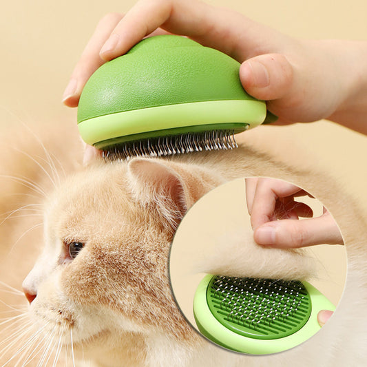 Avocado-Shaped Cat and Dog Grooming Brush – 2-in-1 Pet Hair Remover and Massager