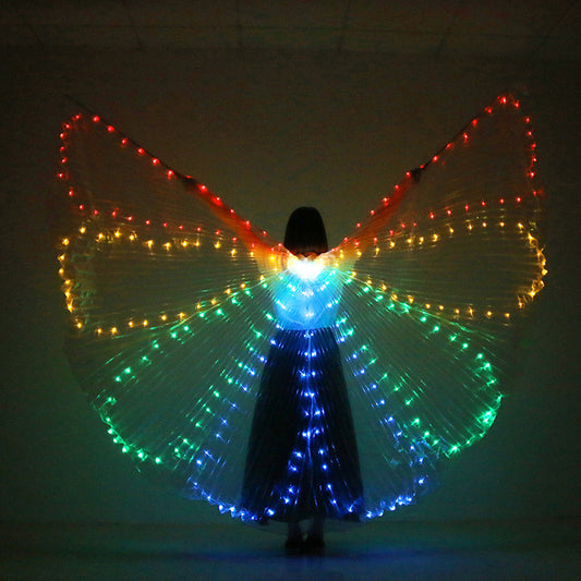 LED Glowing Belly Dance Wings – Five-color Dance Wings