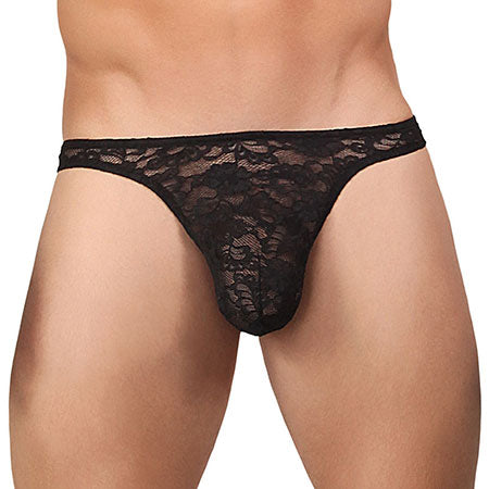 MP Stretch Lace Bong Thong Black LX