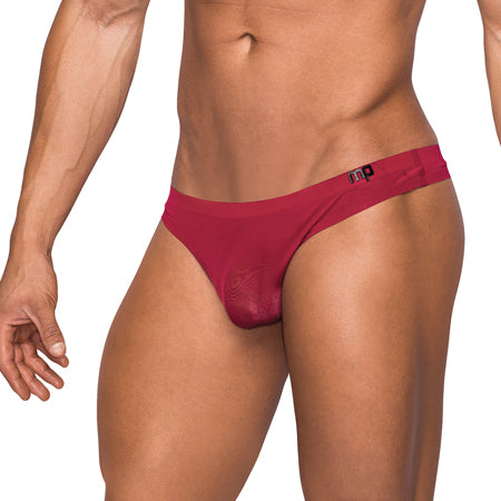 MP Seamless Sleek Thong w/pouch Wine S/M