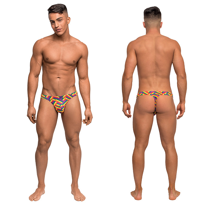 Male Power Pride Fest Bong Thong Print L/XL