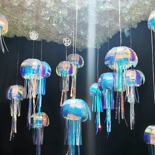 Glowing Jellyfish Creative Decoration Symphony Modern Art Pendant