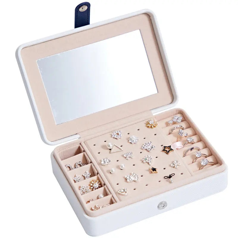   Jewelry Storage Box Elegance Multifunctional  Perfect for Earrings, Rings and More Organization 