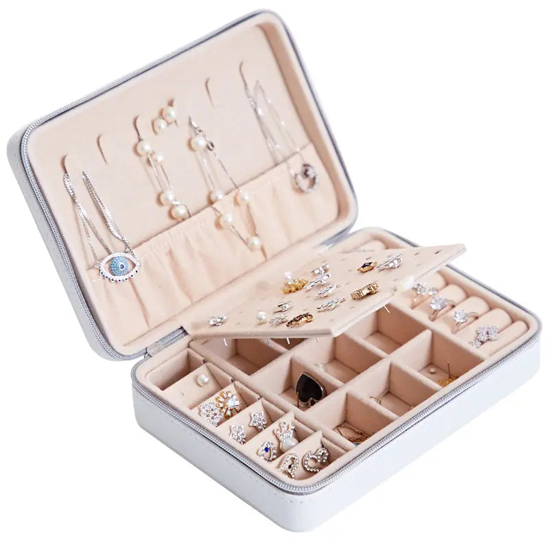   Jewelry Storage Box Elegance Multifunctional  Perfect for Earrings, Rings and More Organization 