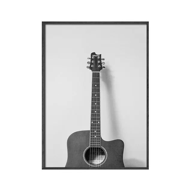   Retro Music Wall Art Black & White Vinyl Record Poster Wall Art 