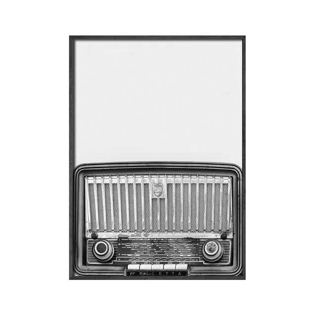   Retro Music Wall Art Black & White Vinyl Record Poster Wall Art 