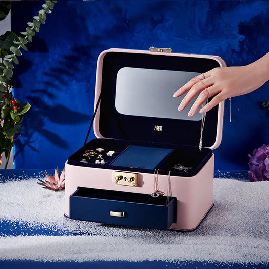   Small Locking Jewelry Box  Elegant and Compact Jewelry Storage Jewelry Boxes 