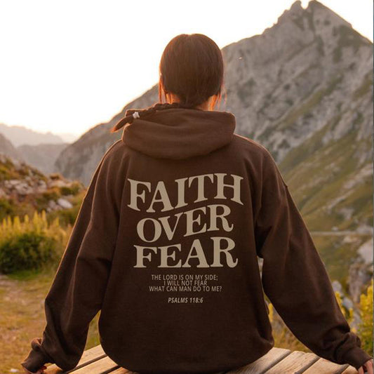 Faith Over Fear Unisex Christian Hoodie